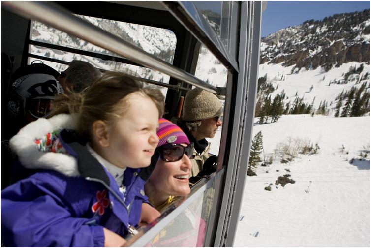 Riding the tram with kids