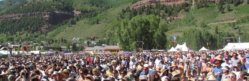 Telluride Bluegrass fest crowd