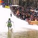 spring ski festival pond skimming