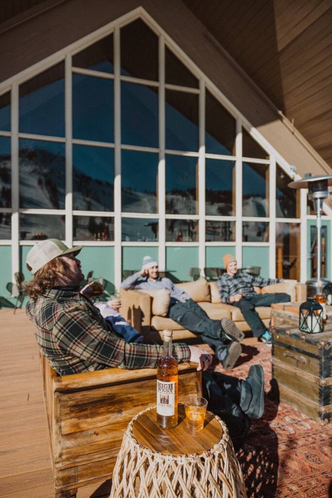 High west drinks on the deck