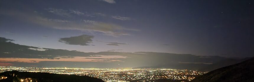 Salt Lake City Night Sky