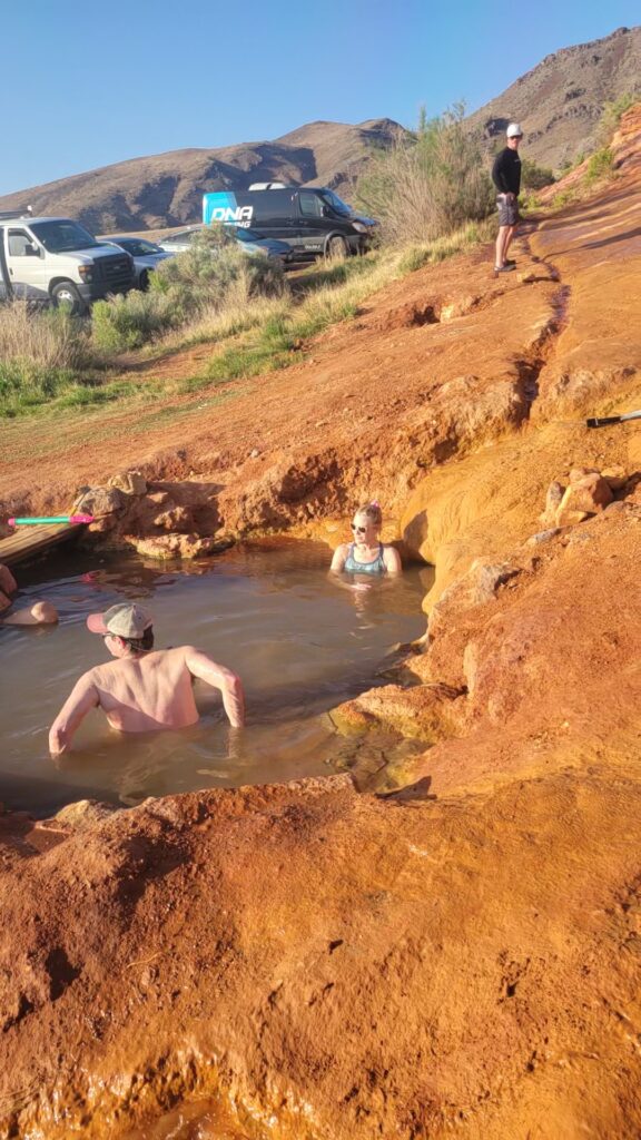 Soaking in Red Hills Hot springs