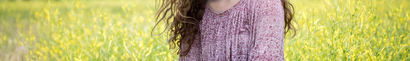 Sage Adler in flower field